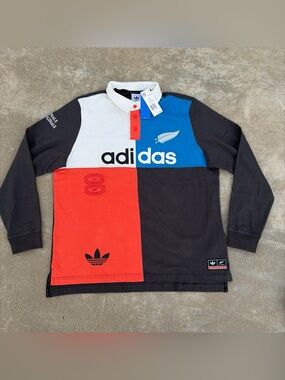 NWT Adidas New Zealand All Blacks Heritage Rugby Polo Shirt KG4638